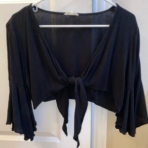 Fancy black crop top